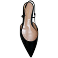 Load image into Gallery viewer, Gianvito Rossi Black Leather Ascent 05 Slingback Flats
