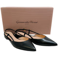 Load image into Gallery viewer, Gianvito Rossi Black Leather Ascent 05 Slingback Flats
