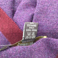 Load image into Gallery viewer, Loro Piana Purple / Burgundy Two-Tone Cashmere and Silk Knit Scarf
