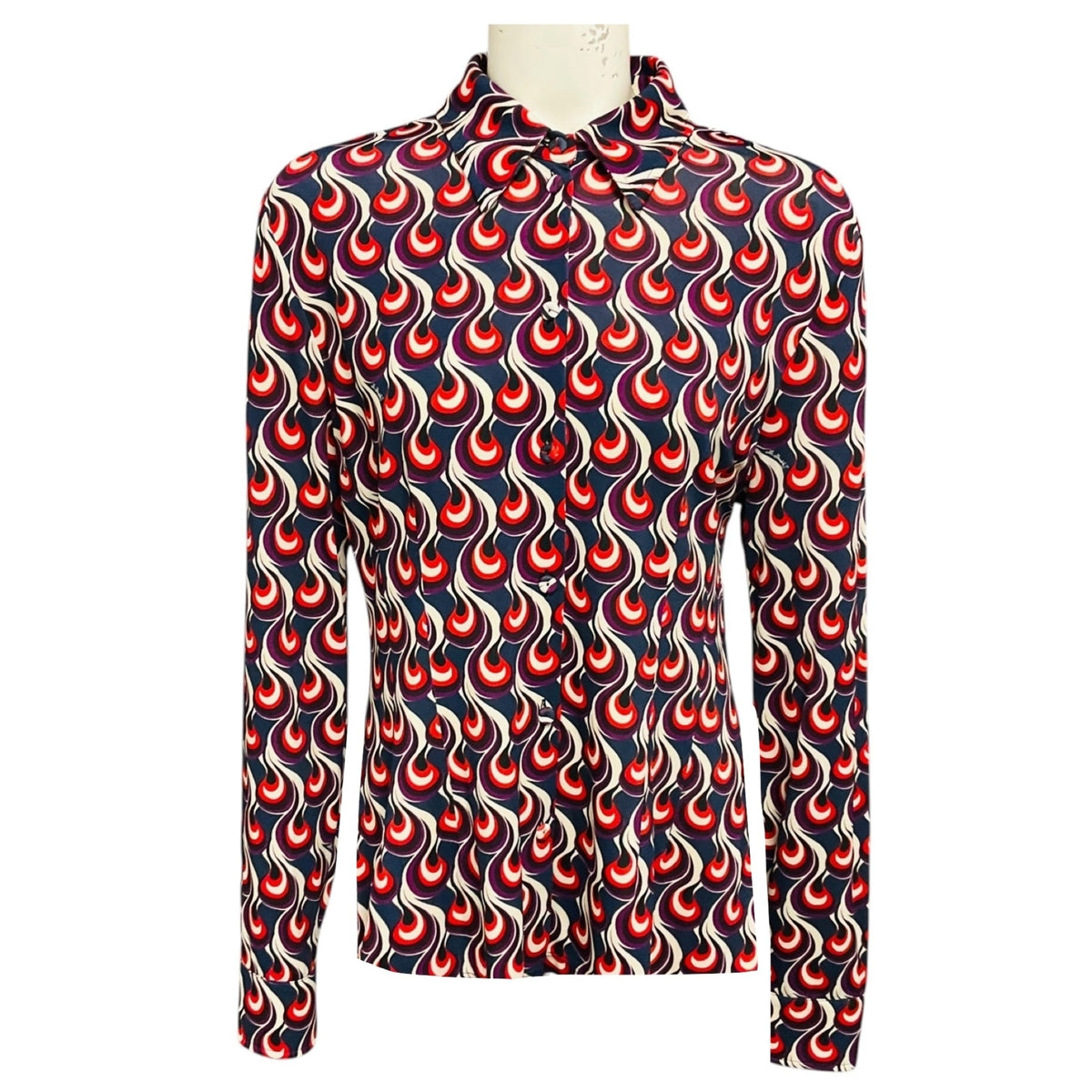 La DoubleJ Multicolor Flowy Jersey Melty Fitted Shirt
