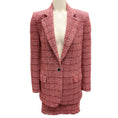 Load image into Gallery viewer, Pinko Pink Tweed Jacket and Skirt Two-Piece Set
