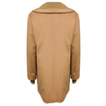 Load image into Gallery viewer, Akris Punto Camel Knit Trimmed Button Front Wool Coat
