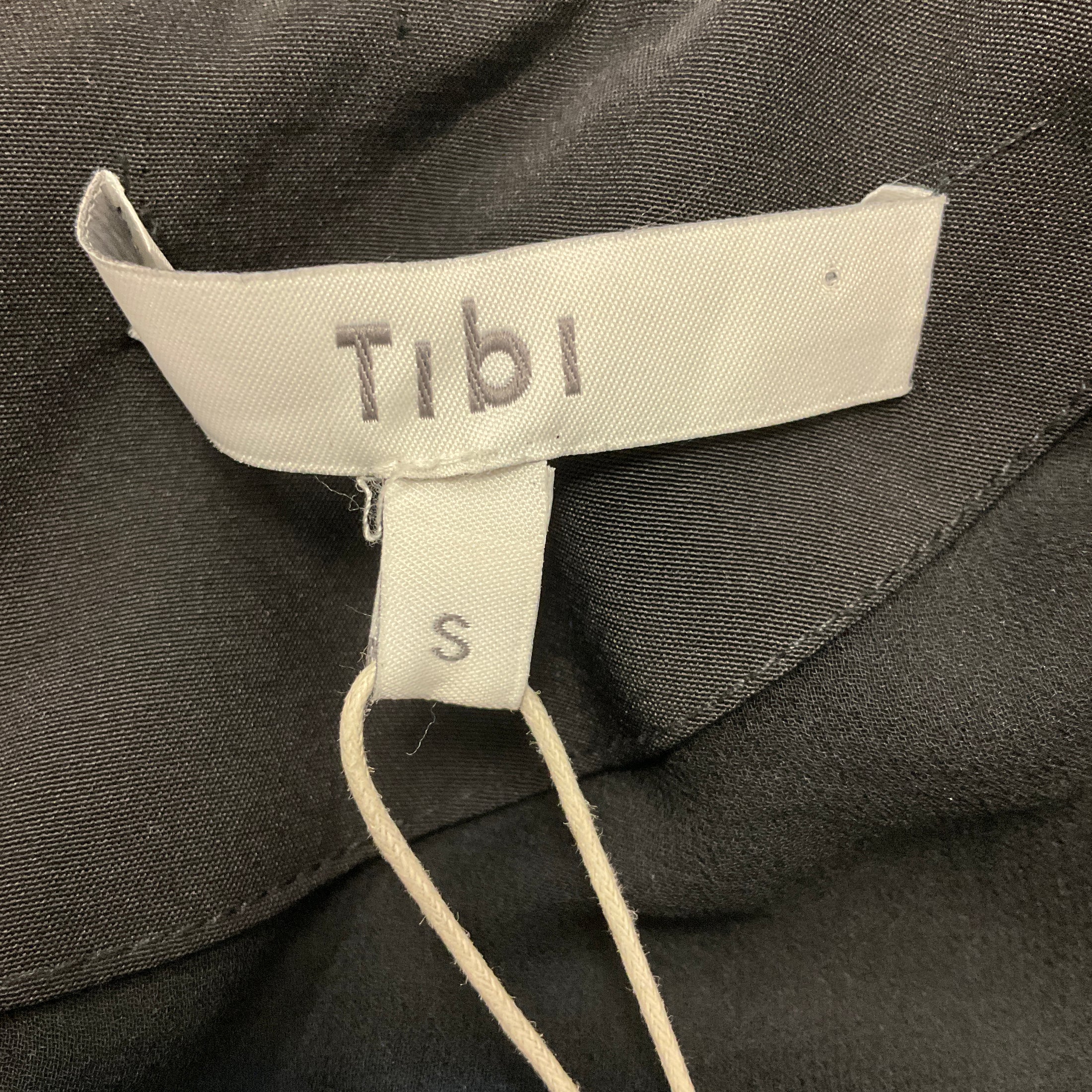 Tibi Blue Shimmer Velvet Top