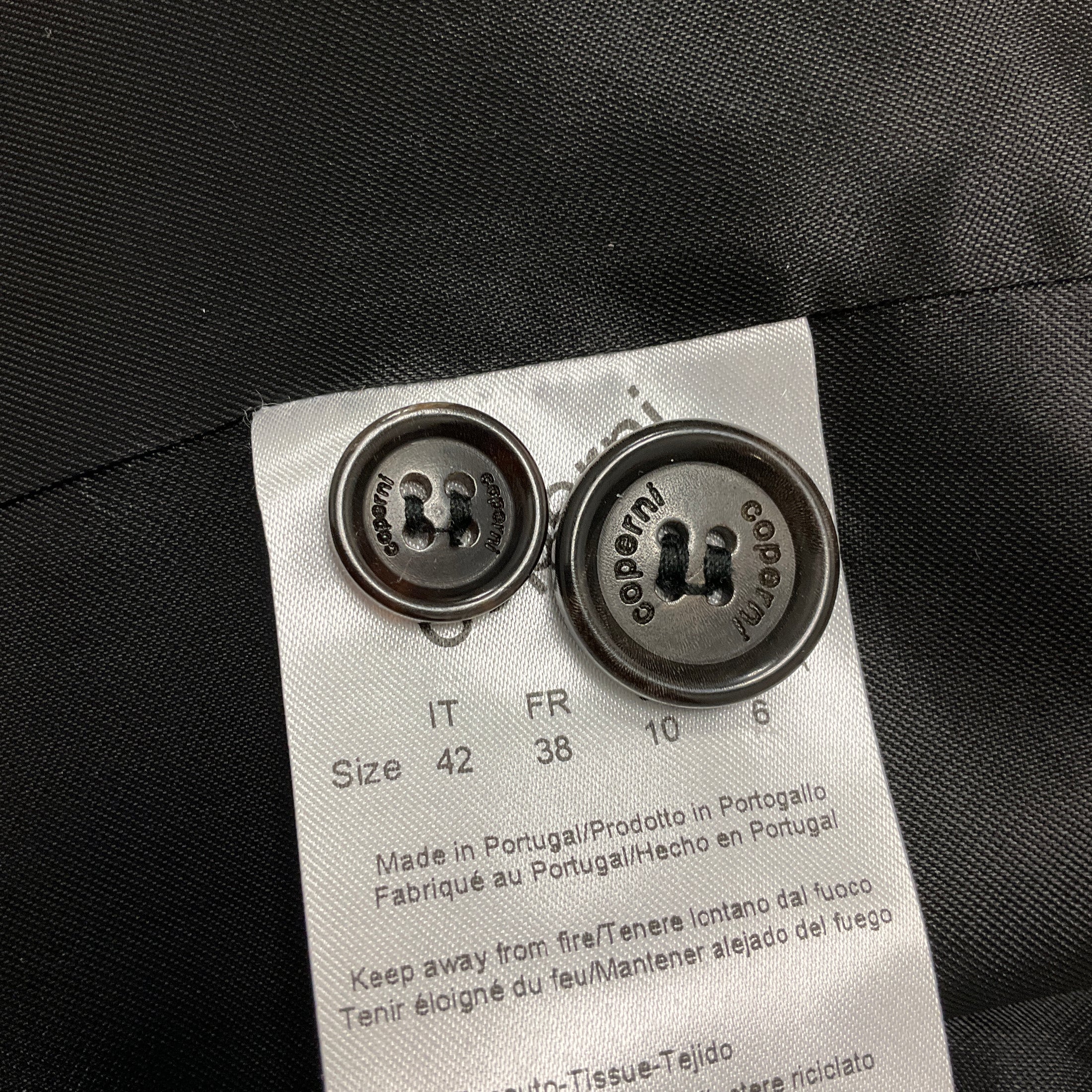 Coperni Black Hybrid Oversized Tailored Jacket