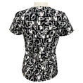 Load image into Gallery viewer, Hermes Black / White Printed Short Sleeved Cotton Top
