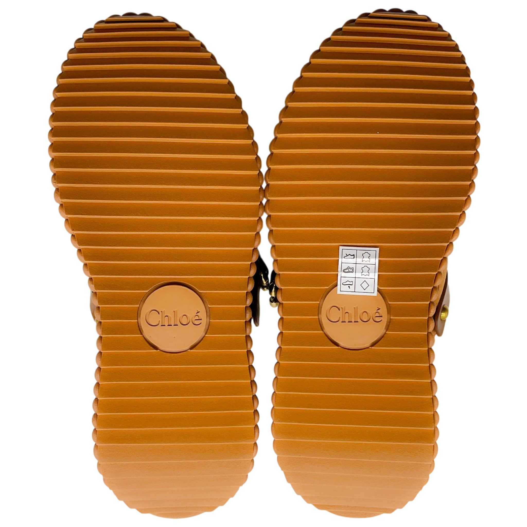 Chloe Pottery Brown Suede Shearling Lined Nama Platform Clogs