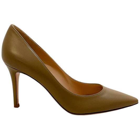 Gianvito Rossi Bisque Leather Gianvito 55 Pumps