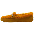 Load image into Gallery viewer, Tod's Orange Shearling Driving Loafers
