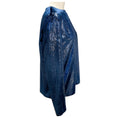 Load image into Gallery viewer, Tibi Blue Shimmer Velvet Top
