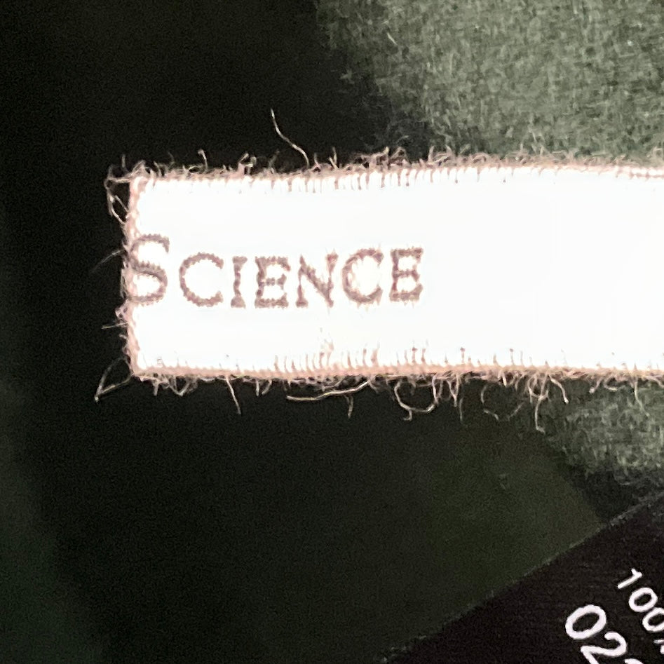 Arts & Science Green Collarless Button Front Wool Jacket