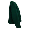 Load image into Gallery viewer, Arts & Science Green Collarless Button Front Wool Jacket
