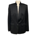 Load image into Gallery viewer, Stella McCartney Black One Button Stand Collar Blazer
