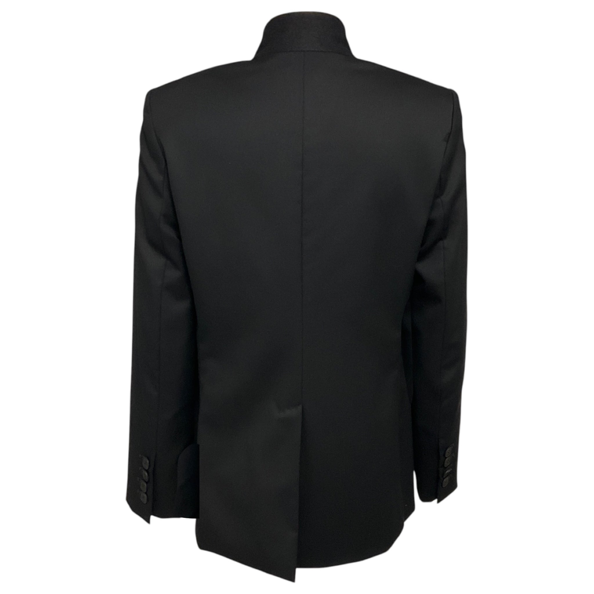Stella McCartney Black One Button Stand Collar Blazer