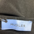 Load image into Gallery viewer, Mugler Black Long Sleeved Scoop Neck Jersey Bodysuit with Slits
