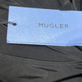 Load image into Gallery viewer, Mugler Black Long Sleeved Scoop Neck Jersey Bodysuit with Slits
