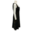 Load image into Gallery viewer, Badgley Mischka Black / Gold Metallic Brocade Jacket and Dress Two-Piece Set
