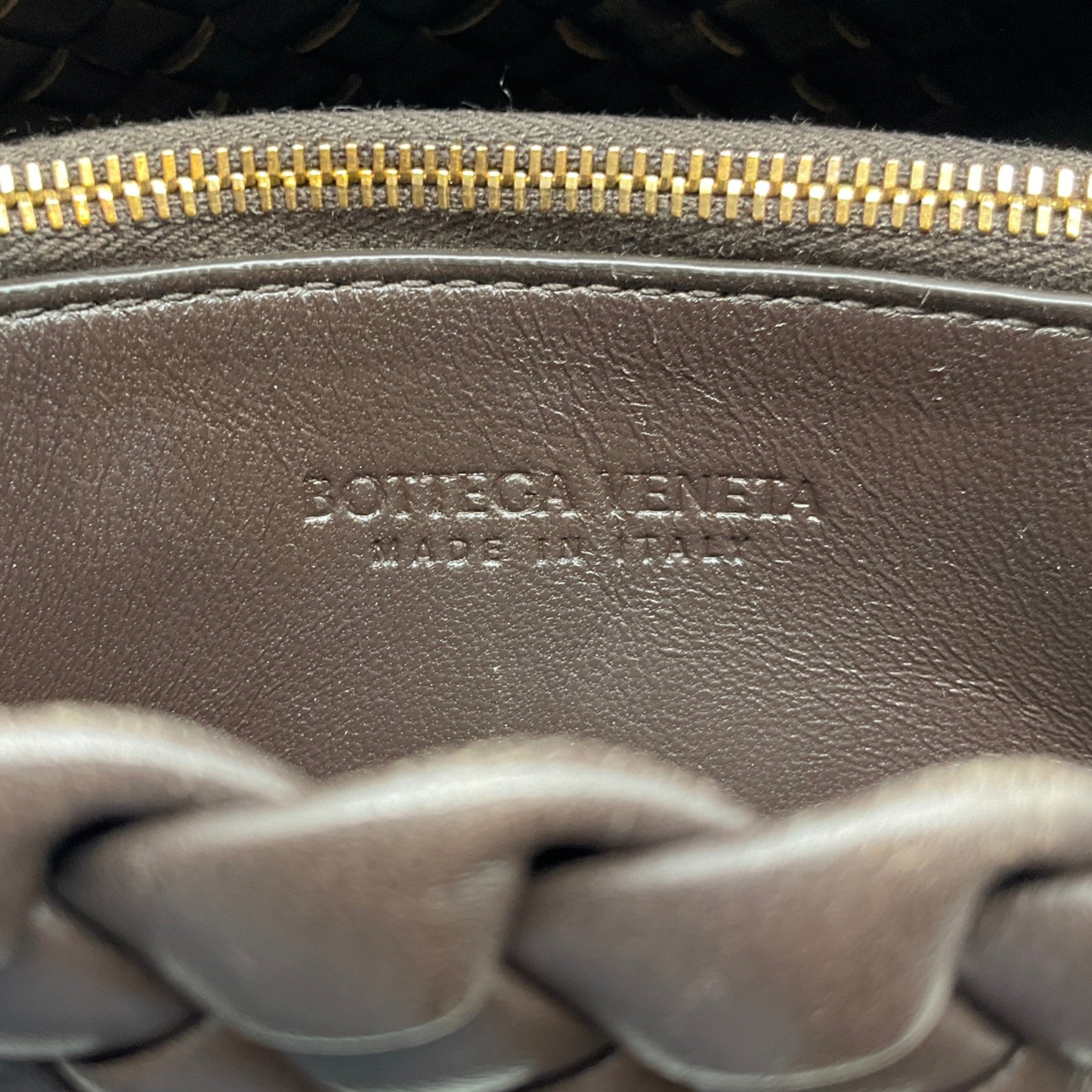 Bottega Veneta Brown Nappa Intreccicio Padded Cobble Shoulder Bag