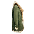 Load image into Gallery viewer, Bazar Deluxe Green Cotton Parka Coat with Faux Fur Trim
