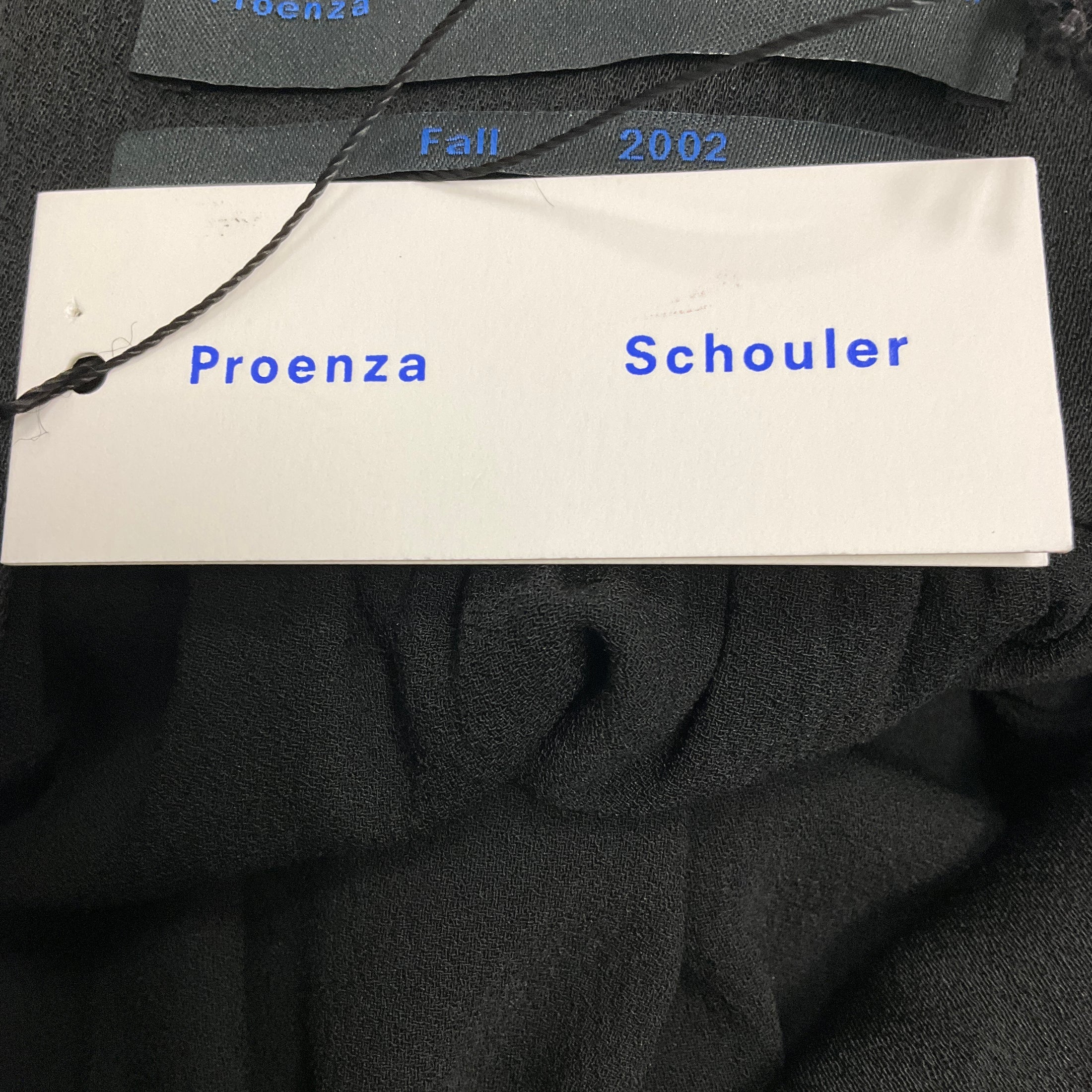 Proenza Schouler Black Re Edition Fall 2002 Textured Crepe Sequin Tank