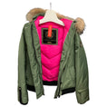 Load image into Gallery viewer, Eleven Elfs Green Hooded Puffer Jacket with Fur Trim
