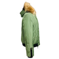 Load image into Gallery viewer, Eleven Elfs Green Hooded Puffer Jacket with Fur Trim
