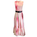 Load image into Gallery viewer, Leo Lin Pink Isabella Flora Print Belted Sleeveless Midi Dress
