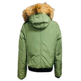 Load image into Gallery viewer, Eleven Elfs Green Hooded Puffer Jacket with Fur Trim
