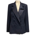 Load image into Gallery viewer, Ralph Lauren Collection Navy Blue Double Breasted Wool Blazer with Folded Lapels
