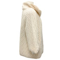 Load image into Gallery viewer, Herno Ivory 2021 Zip-Front Cable Knit Wool Down Puffer Coat
