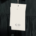 Load image into Gallery viewer, Co Black Long Sleeved Drawstring Hem Button Front Long Shirtdress with Belt
