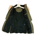 Load image into Gallery viewer, NB Series by Nicole Benisti Olive Green Hooded Puffer Coat with Fur Trim and Lamb Leather Trim
