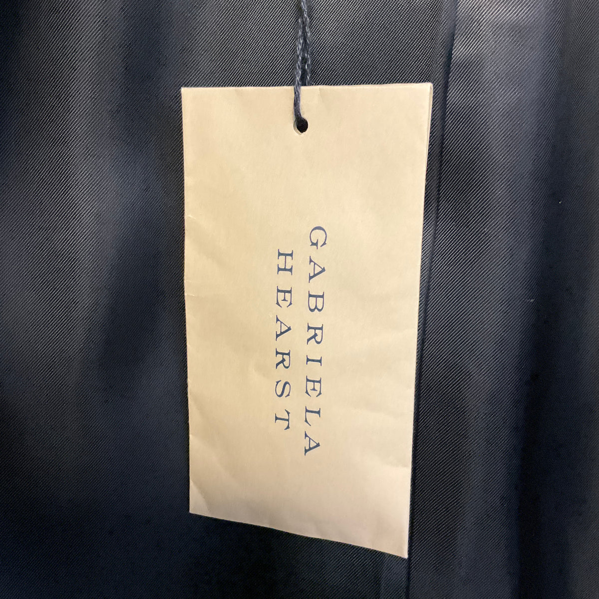 Gabriela Hearst Navy Blue Stephanie Double Breasted Wool Blazer