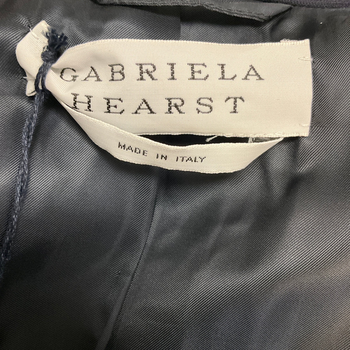 Gabriela Hearst Navy Blue Stephanie Double Breasted Wool Blazer