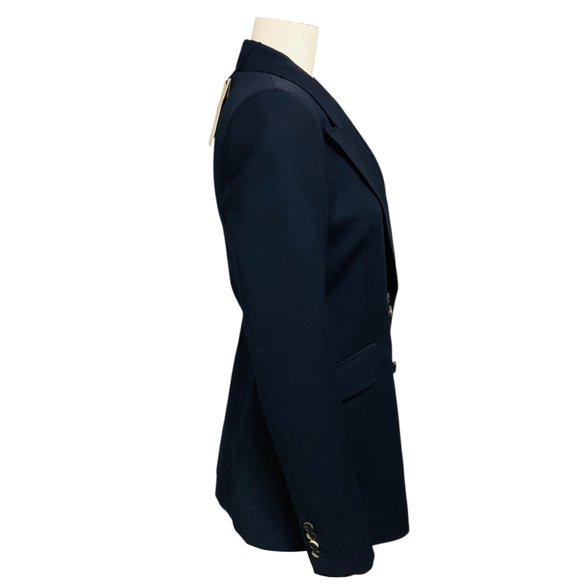 Gabriela Hearst Navy Blue Stephanie Double Breasted Wool Blazer