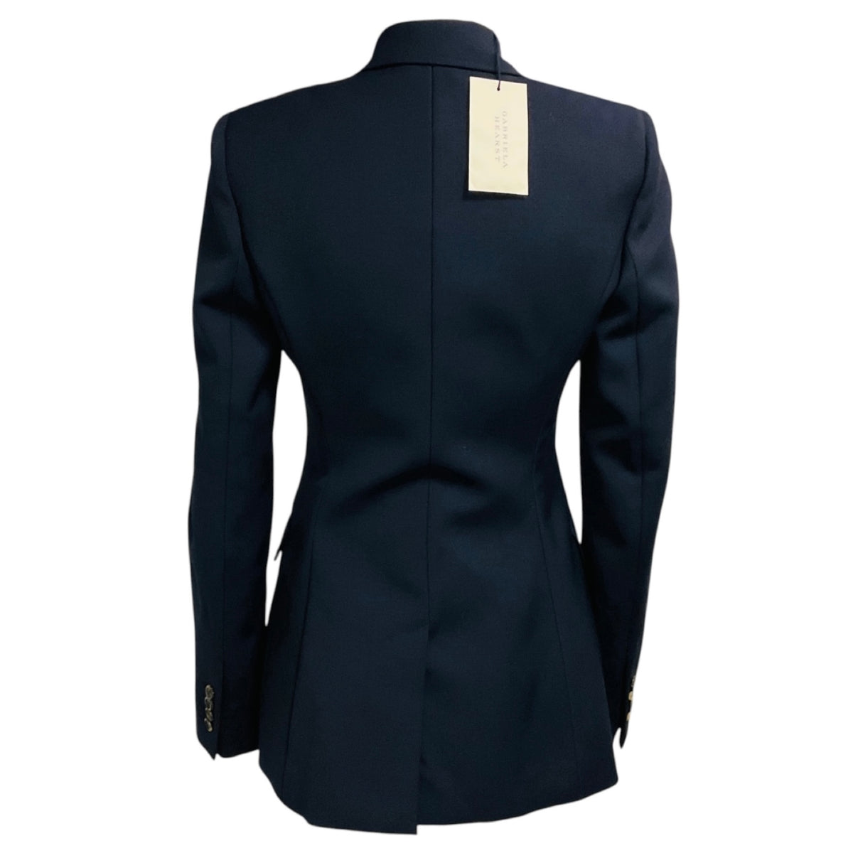Gabriela Hearst Navy Blue Stephanie Double Breasted Wool Blazer