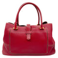 Load image into Gallery viewer, Loro Piana Red Leather Bellevue Handbag
