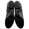 Load image into Gallery viewer, Chanel Black Leather Ankle Boots with Pearl Embellished Heel
