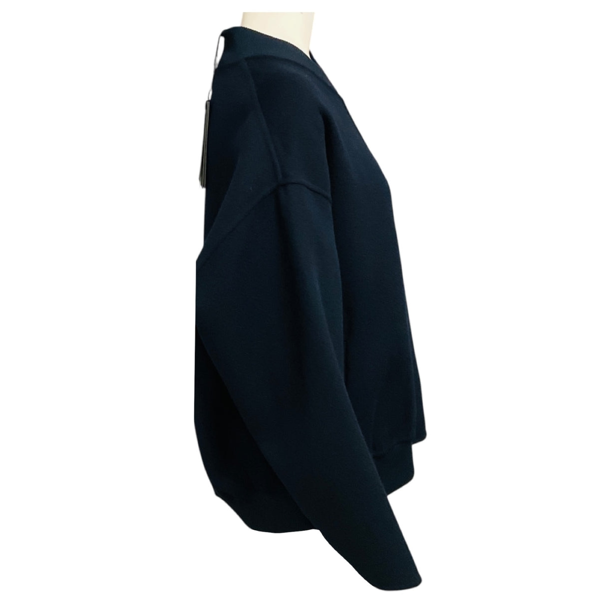 Arma Navy Blue Night Zip Front Wool Mona Jacket