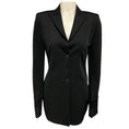 Load image into Gallery viewer, Alexander Wang Black Three Button Scuba Nylon Stretch Jacket
