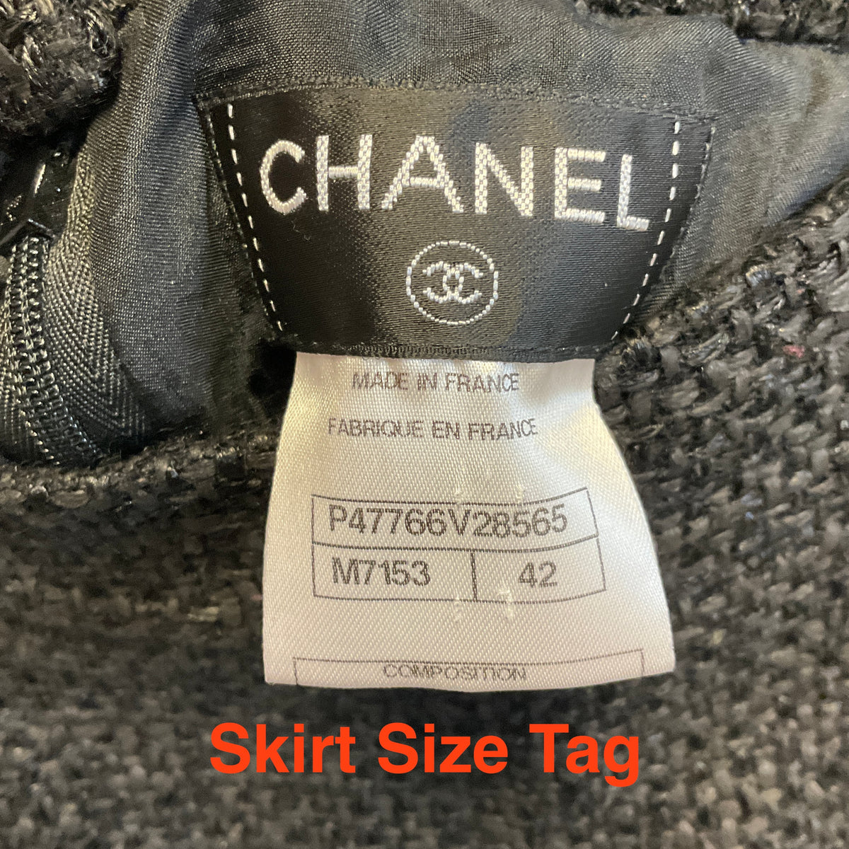 Chanel Black Boucle Tweed Jacket and Skirt Suit Set with CC Logo Buttons