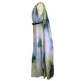 Load image into Gallery viewer, Leo Lin Blue / Green Multi Willow Print Adriana One Shoulder Maxi Dress

