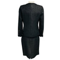 Load image into Gallery viewer, Chanel Black Boucle Tweed Jacket and Skirt Suit Set with CC Logo Buttons
