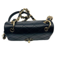 Load image into Gallery viewer, Chanel Black / Gold Hardware CC Logo Quilted Leather Flap Handbag
