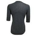 Load image into Gallery viewer, Loro Piana Navy Blue / White Striped Short Sleeved Cashmere and Silk Knit Fontvieille Girocollo Sweater
