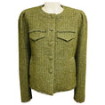 Load image into Gallery viewer, Derek Lam 10 Crosby Army Green Tweed Morgan Jacket
