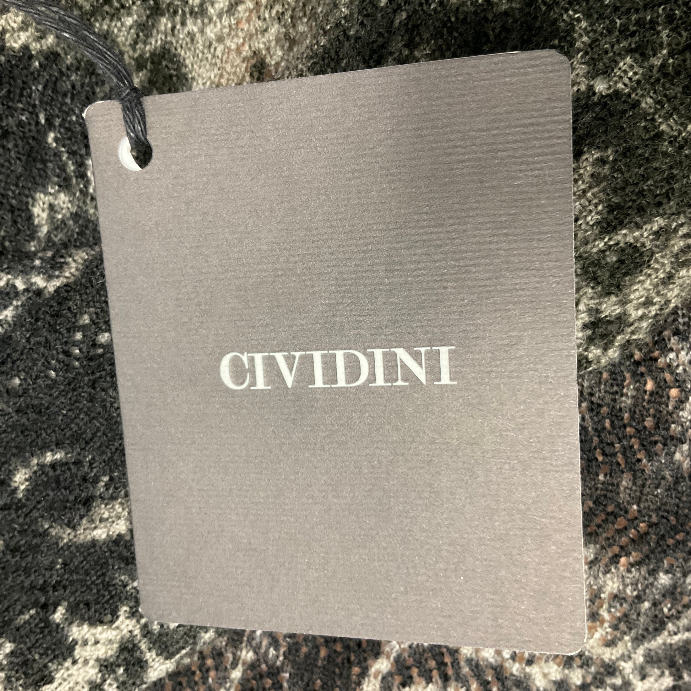 Cividini Olive Green Wool Knit Persefone Dress with Slip