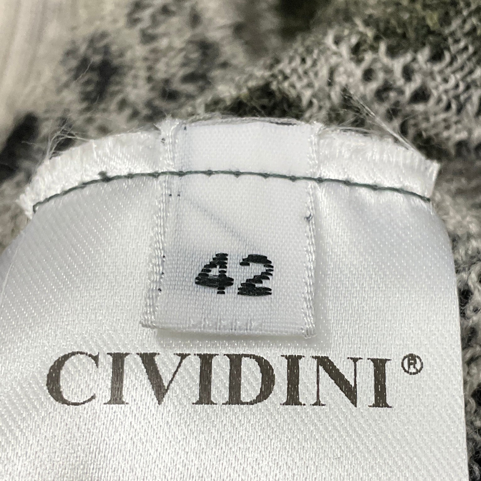 Cividini Olive Green Wool Knit Persefone Dress with Slip