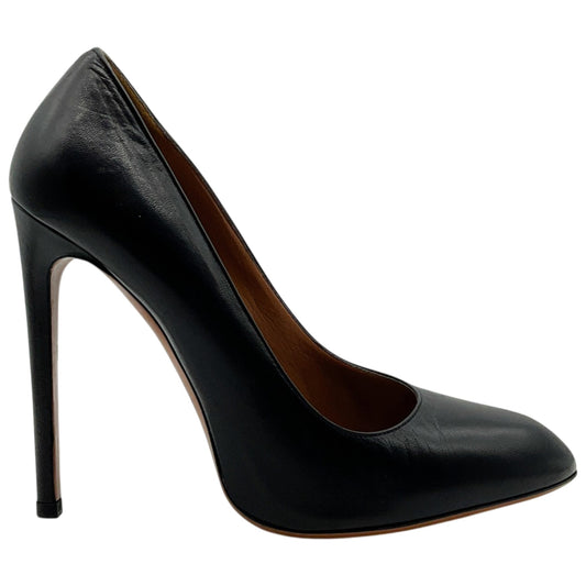 Alaia Black Leather Almond Toe Pumps