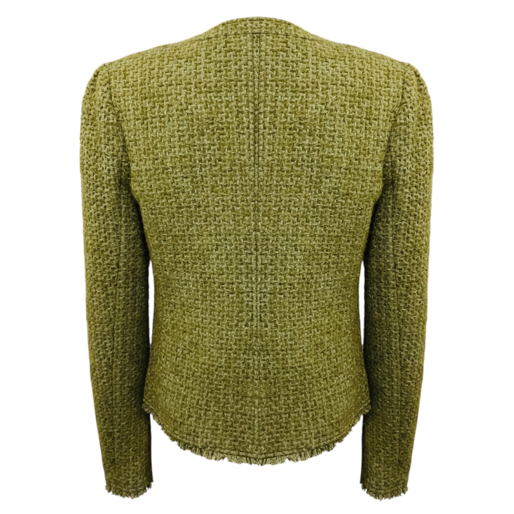 Derek Lam 10 Crosby Army Green Tweed Morgan Jacket