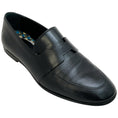 Load image into Gallery viewer, Hermes Black Leather Ancora Loafers

